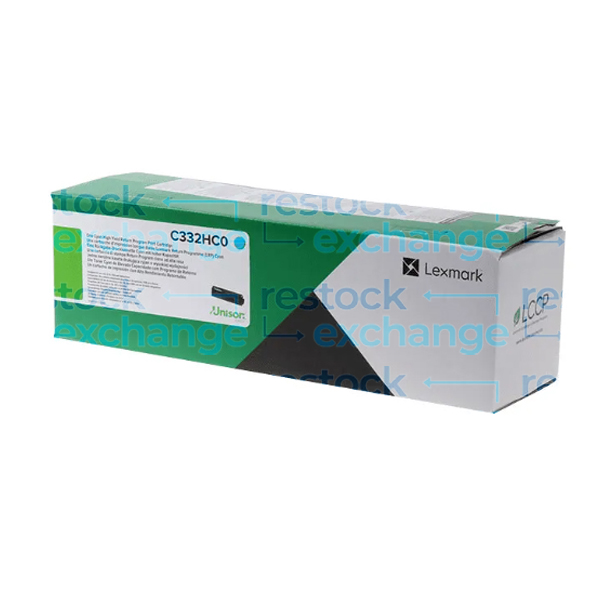 Lexmark C332HC0 Cyan Toner Cartridge