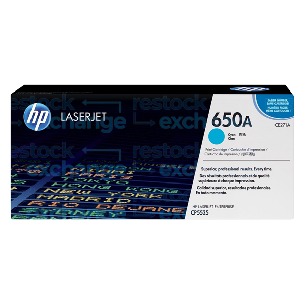 HP CE271A 650A Cyan Toner Cartridge
