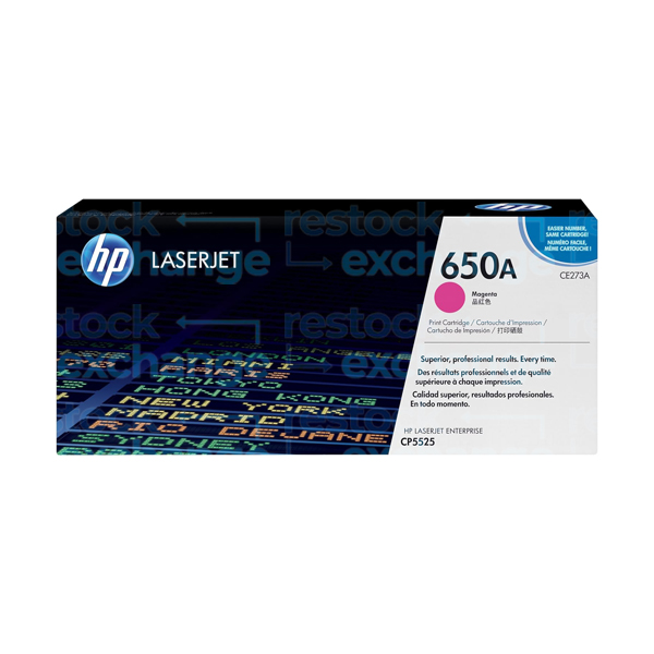 HP CE273A 650A Magenta Toner Cartridge