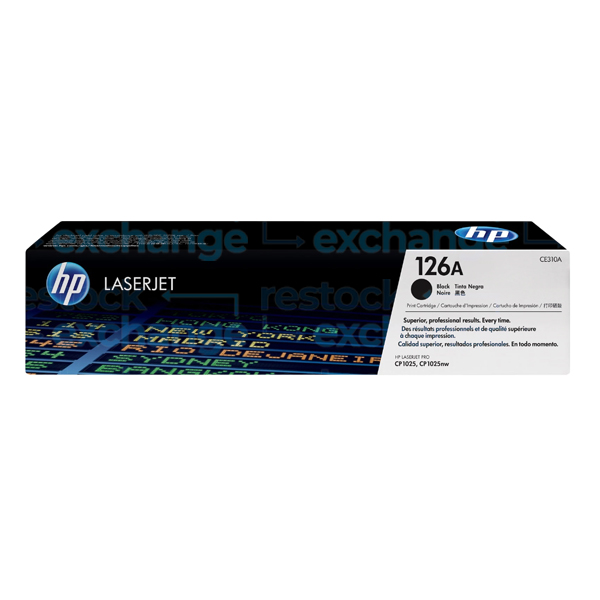 HP CE310A 126A Black Toner Cartridge