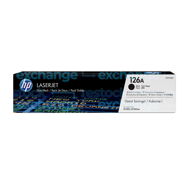 HP CE310AD 126A Dual Pk Black Toner