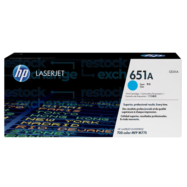 HP CE341A 651A Cyan Toner Cartridge