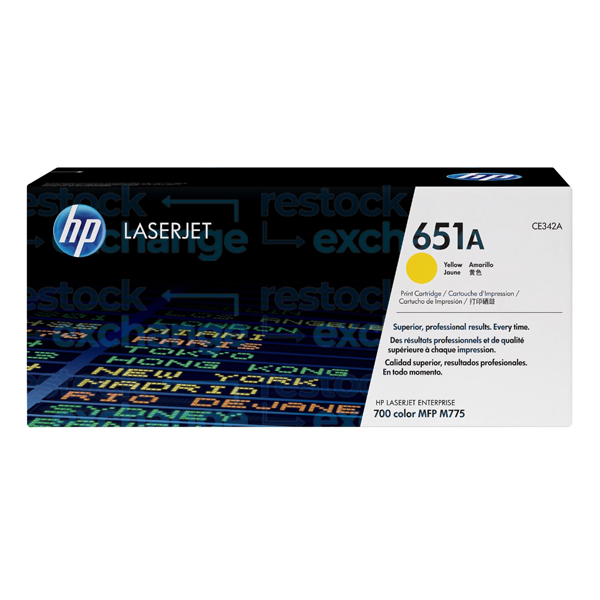 HP CE342A 651A Yellow Toner Cartridge