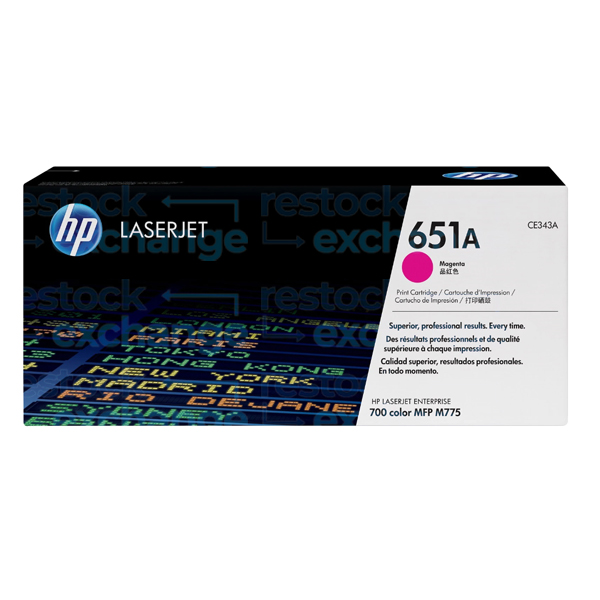 HP CE343A 651A Magenta Toner Cartridge