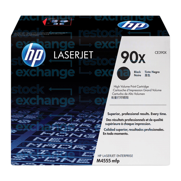HP CE390X 90X Black Toner Cartridge