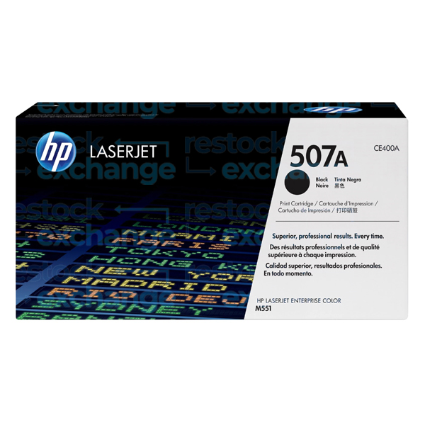 HP CE400A 507A Black Toner Cartridge