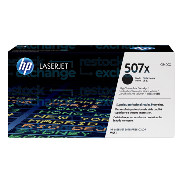 HP CE400X 507X Black H/C Toner Cartridge