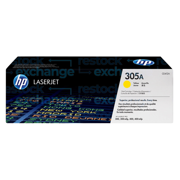 HP CE412A 305A Yellow Toner Cartridge