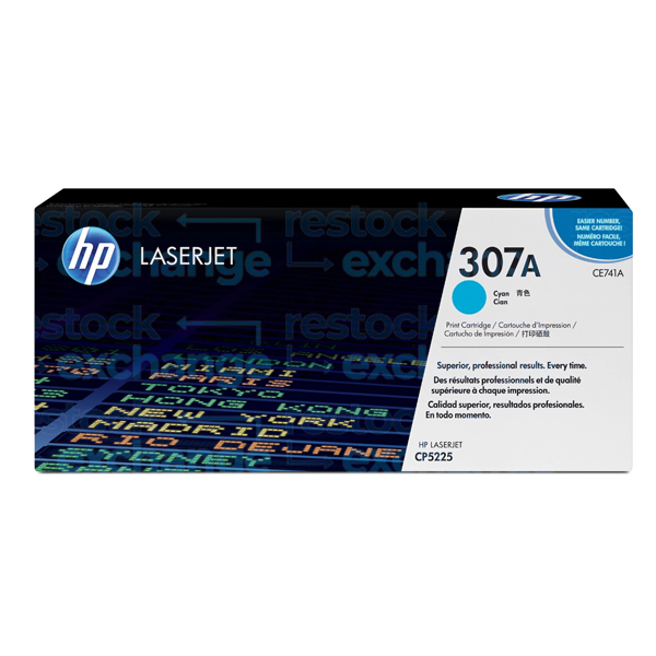 HP CE741A 307A Cyan Toner Cartridge