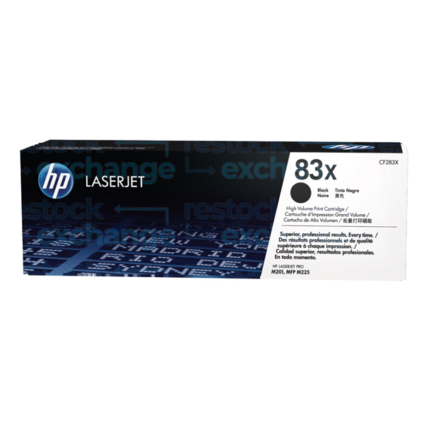 HP CF283X 83X Black H/C Toner Cartridge