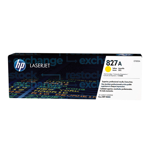 HP CF302A 827A Yellow Toner Cartridge