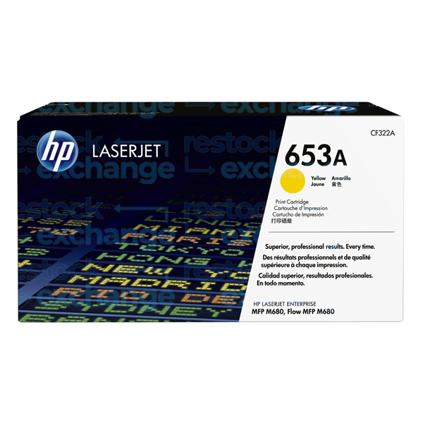 HP CF322A 653A Yellow Toner Cartridge