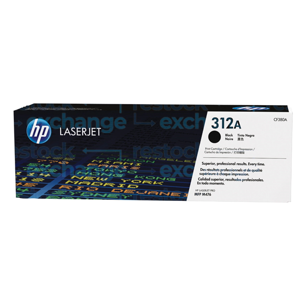 HP CF380A 312A Black Toner Cartridge