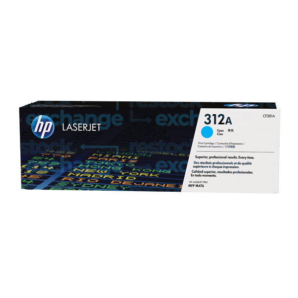 HP CF381A 312A Cyan Toner Cartridge