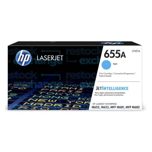 HP CF451A 655A Cyan Toner Cartridge