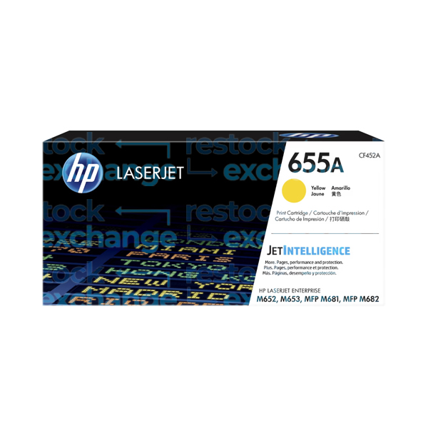 HP CF452A 655A Yellow Toner Cartridge