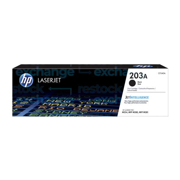 HP CF540A 203A Black Toner Cartridge