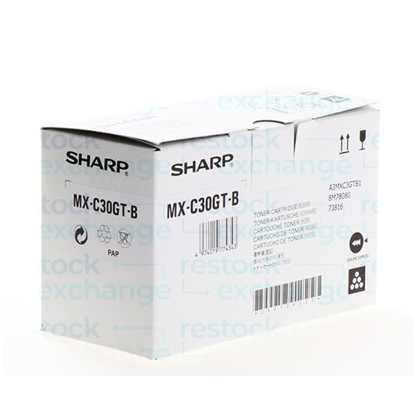 Sharp MX-C30GT-B Black Toner Cartridge