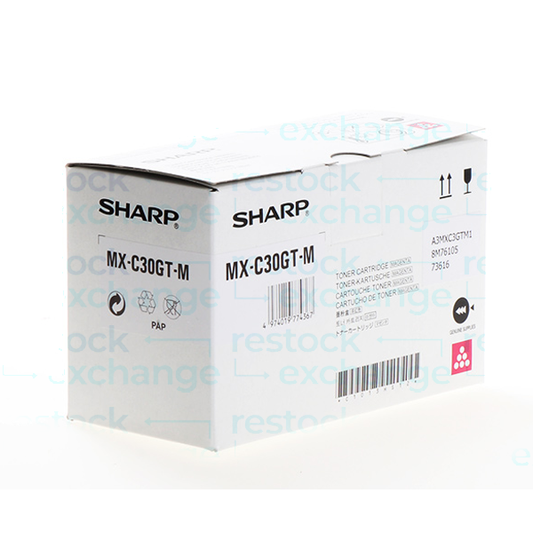 Sharp MX-C30GT-M Magenta Toner Cartridge