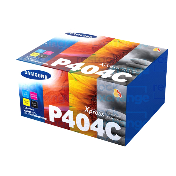 HP Samsung P404C 4-Pack Toner Cartridges CLT-P404C