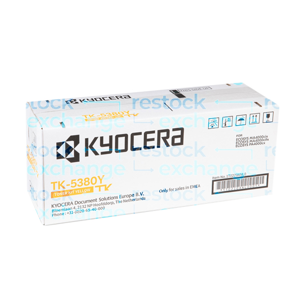 Kyocera TK-5380Y Toner Kit Yellow 1T02Z0ANL0