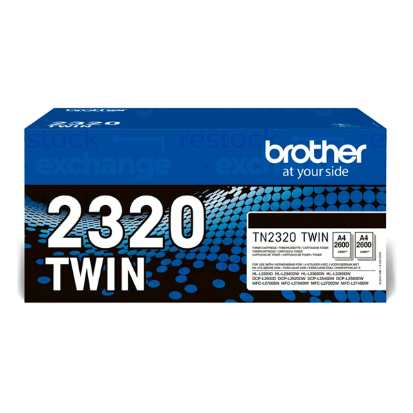 Brother TN-2320 2Pk Black Toner Cartridge