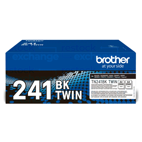 Brother TN-241BK 2Pk Black Toner Cartridge
