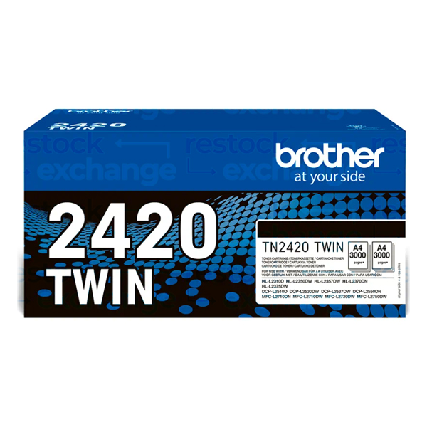 Brother TN-2420 2Pk Black Toner Cartridge