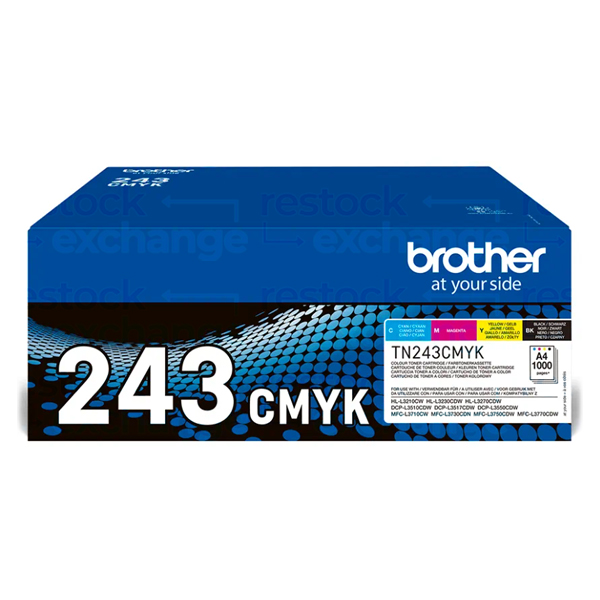 Brother TN-243CMYK MultiPk Toner Cartridge
