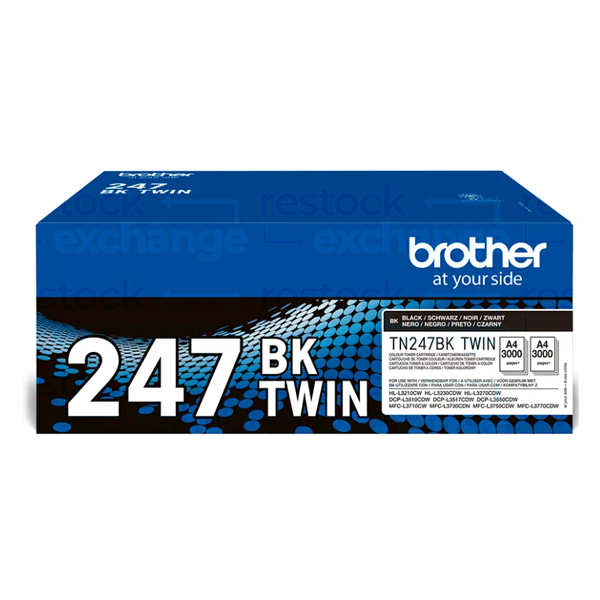 Brother TN-247BK 2Pk Black Toner Cartridge