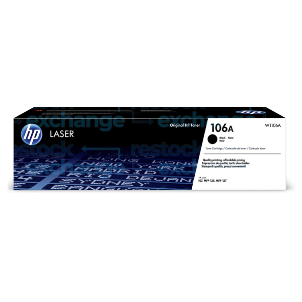 HP W1106A 106A Black Toner Cartridge