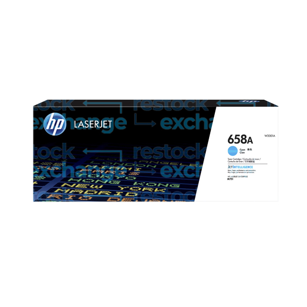 HP W2001A 658A Cyan Toner Cartridge