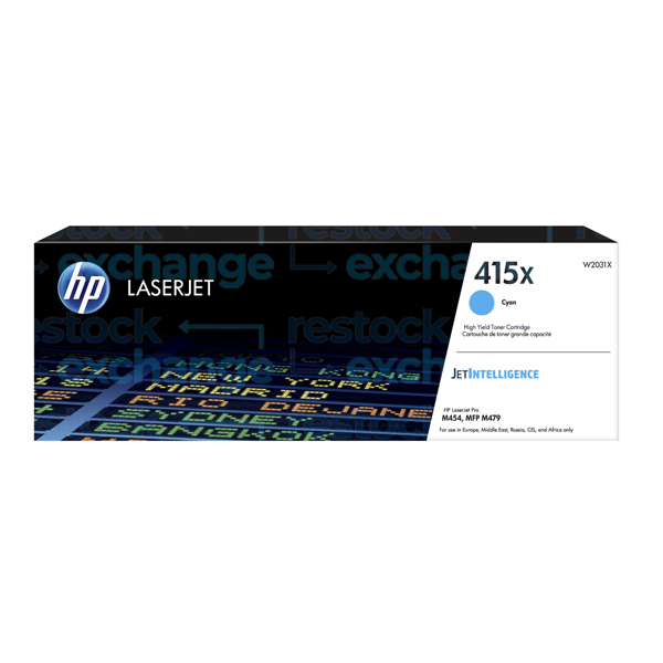 HP W2031X 415X H/C Cyan Toner Cartridge