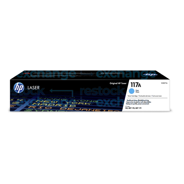 HP W2071A 117A Cyan Toner Cartridge