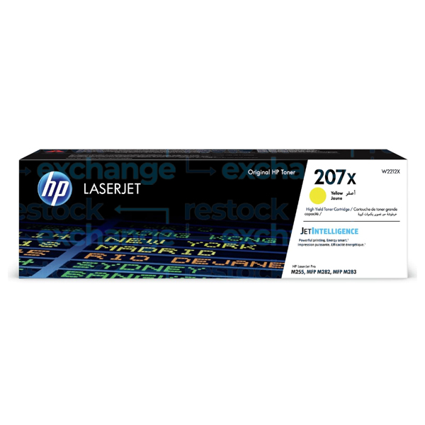 HP W2212X 207X H/C Yellow Toner Cartridge