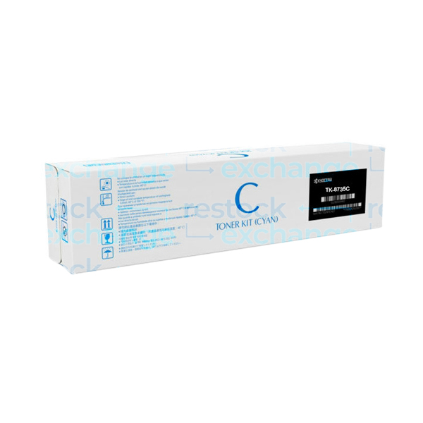Kyocera TK-8735C Toner Kit Cyan 1T02XNCNL0