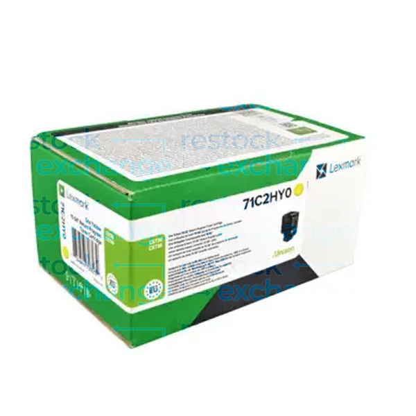Lexmark 71C2HY0 H/Y Yellow Toner Cartridge