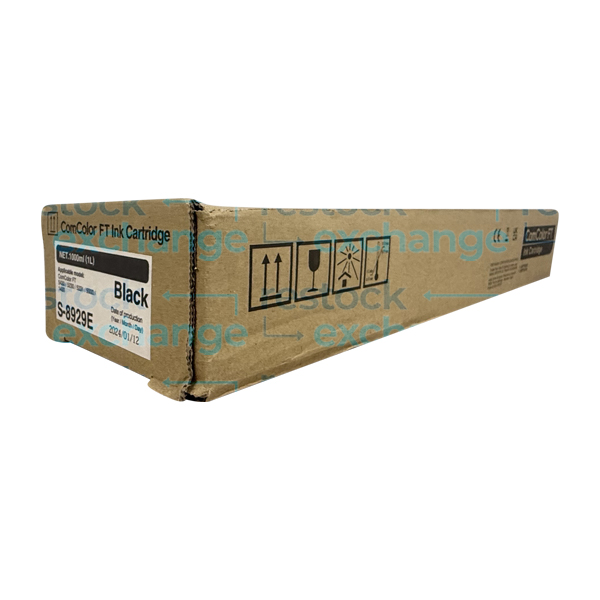 Riso S-8929E Black ComColor FT Ink Cartridge