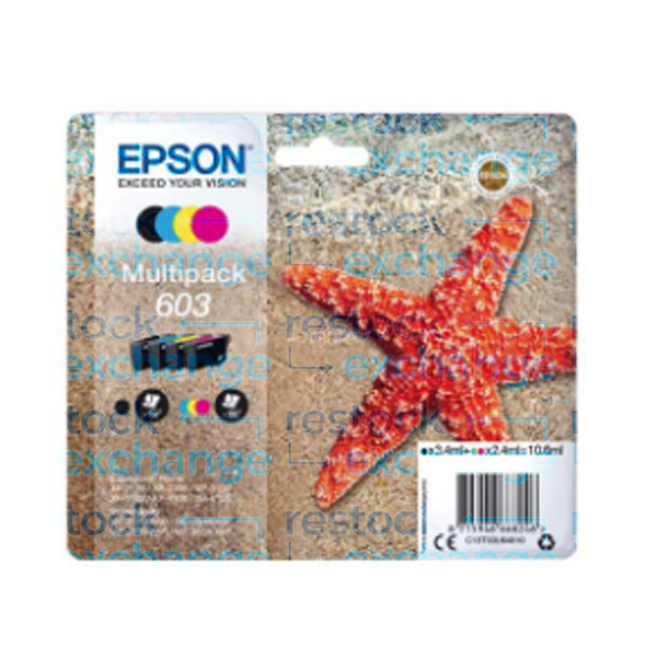 Epson 603 C13T03U64010 CMYK Ink Cartridge Multipack