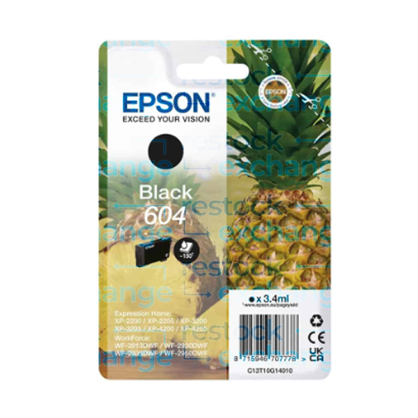 Epson 604 C13T10G14010 Black Ink Cartridge