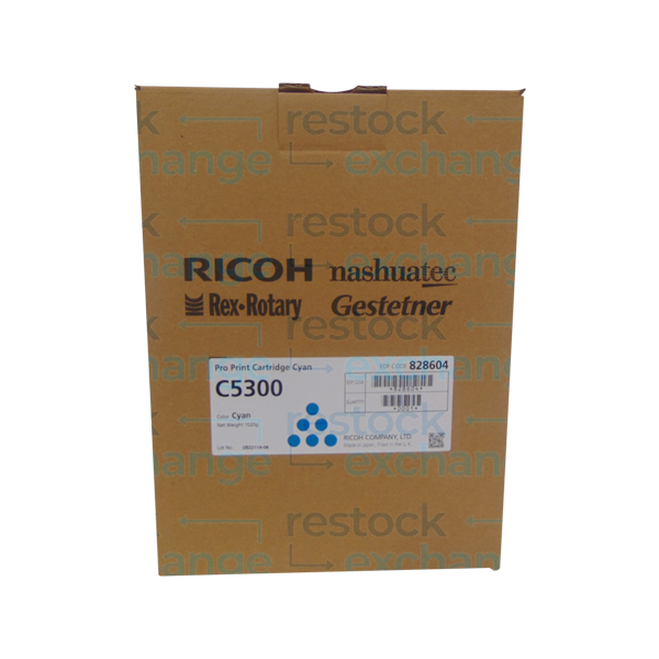 Ricoh 828604 C5300 Pro Print Cartridge Cyan