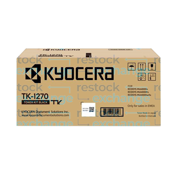 Kyocera TK-1270 Toner Kit Black 1T0C140NL0
